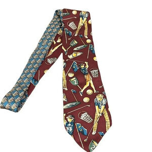 Keith Daniels silk golf tie